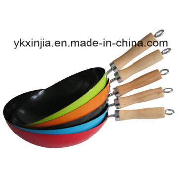 Utensilios de cocina Utensilios de cocina de acero al carbono de color no adhesivo Chinese Woks